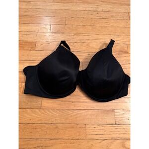 Auden Black Lightly Lined Full Coverage‎ Bra 46DD Underwire Adjustable Straps